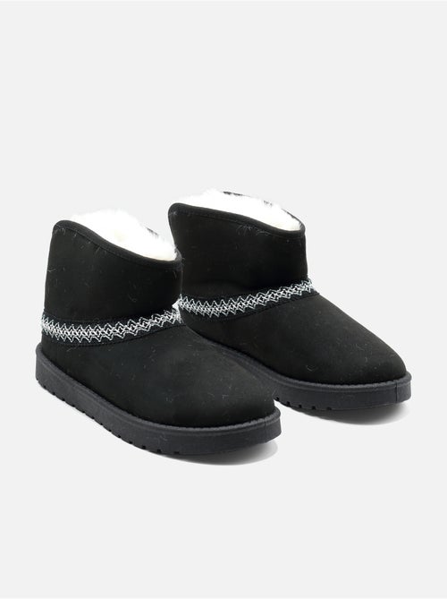 Botas de senhora alça cruzada - Kiabi
