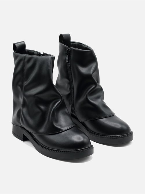 Botas de senhora alça cruzada - Kiabi