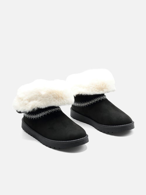 Botas de senhora alça cruzada - Kiabi