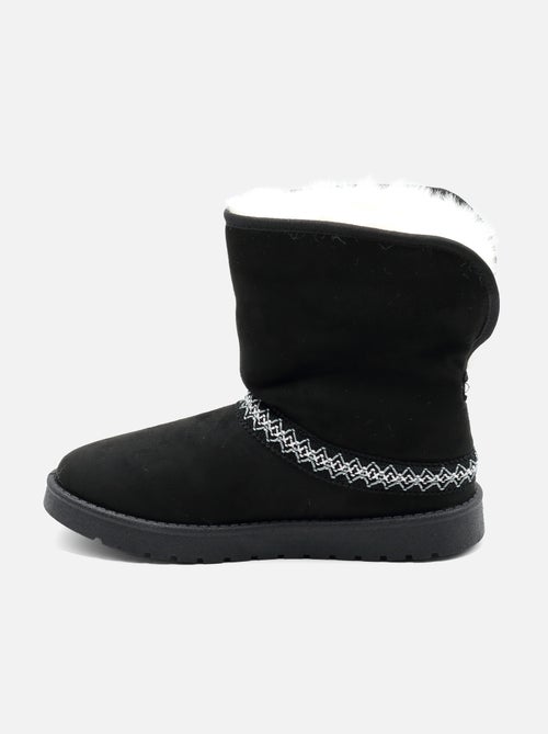 Botas de senhora alça cruzada - Kiabi