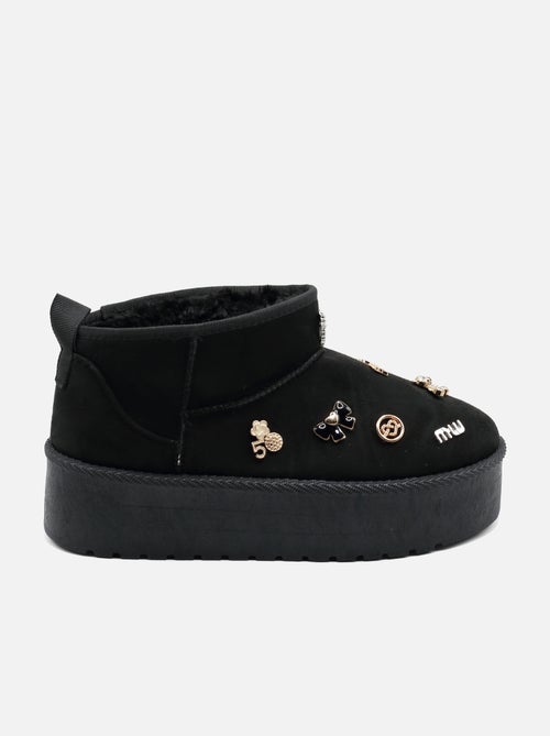 Botas de senhora alça cruzada - Kiabi