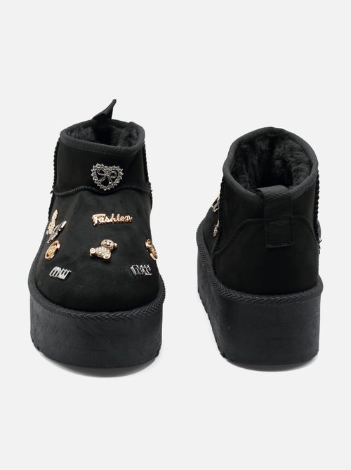 Botas de senhora alça cruzada - Kiabi