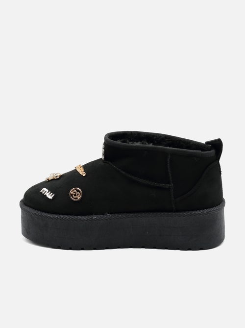 Botas de senhora alça cruzada - Kiabi