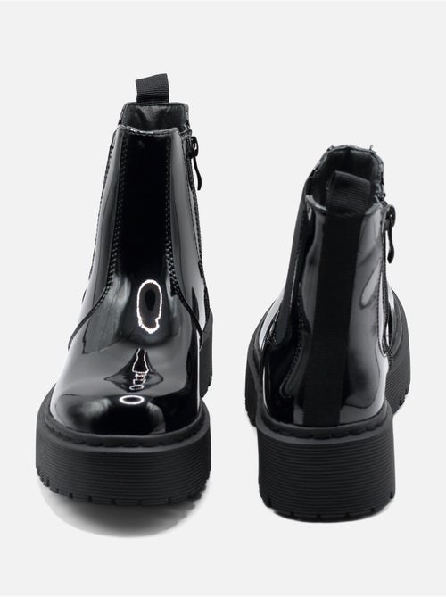 Botas de senhora alça cruzada - Kiabi Botas de senhora alça cruzada - Kiabi