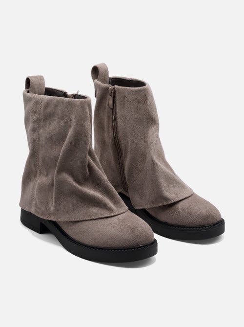 Botas de senhora alça cruzada - Kiabi