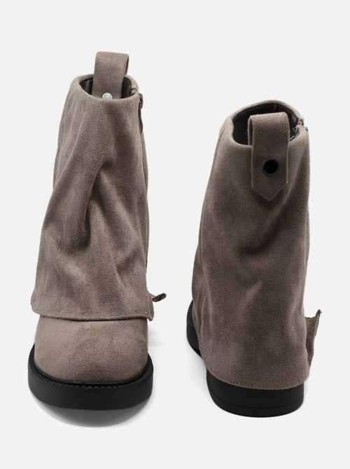 Botas de senhora alça cruzada - Kiabi