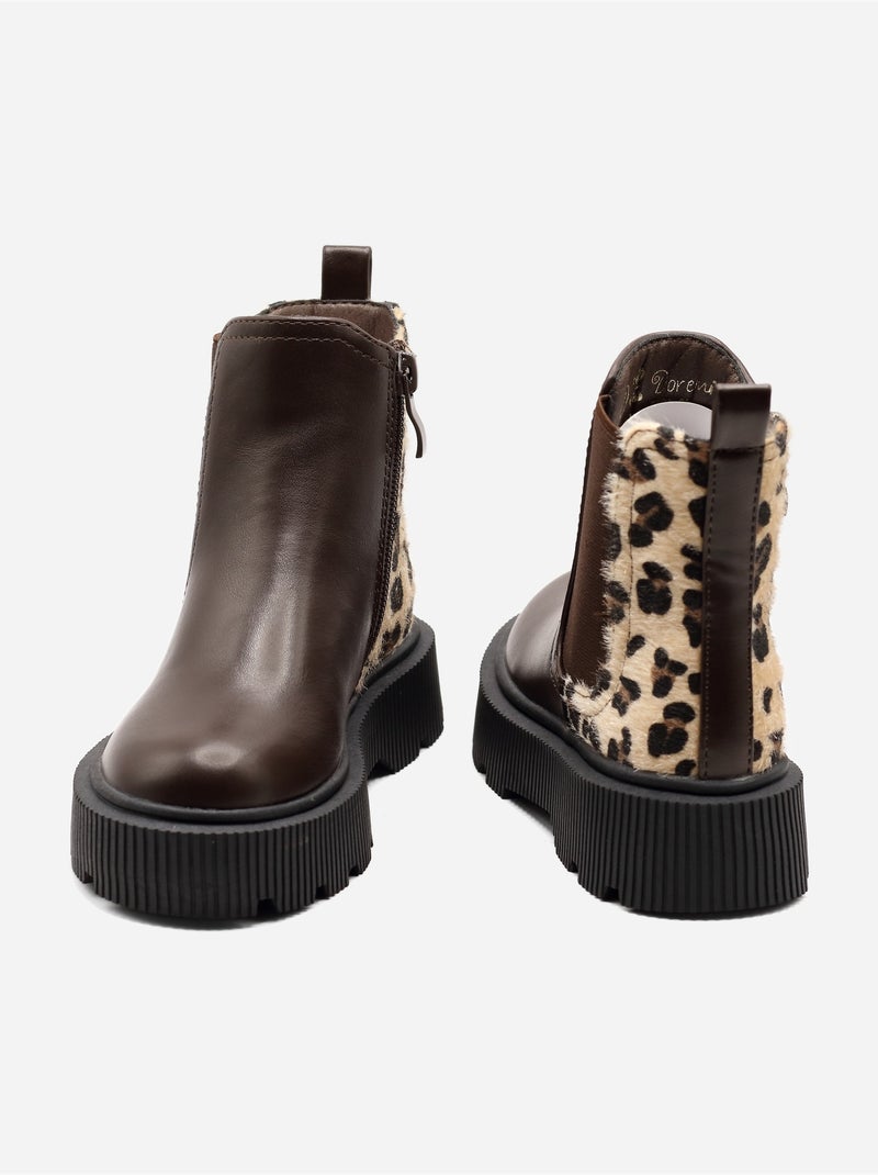 Botas de sola grossa Castanho - Kiabi
