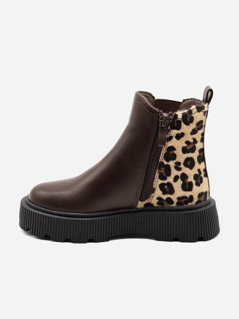 Botas de sola grossa Castanho - Kiabi