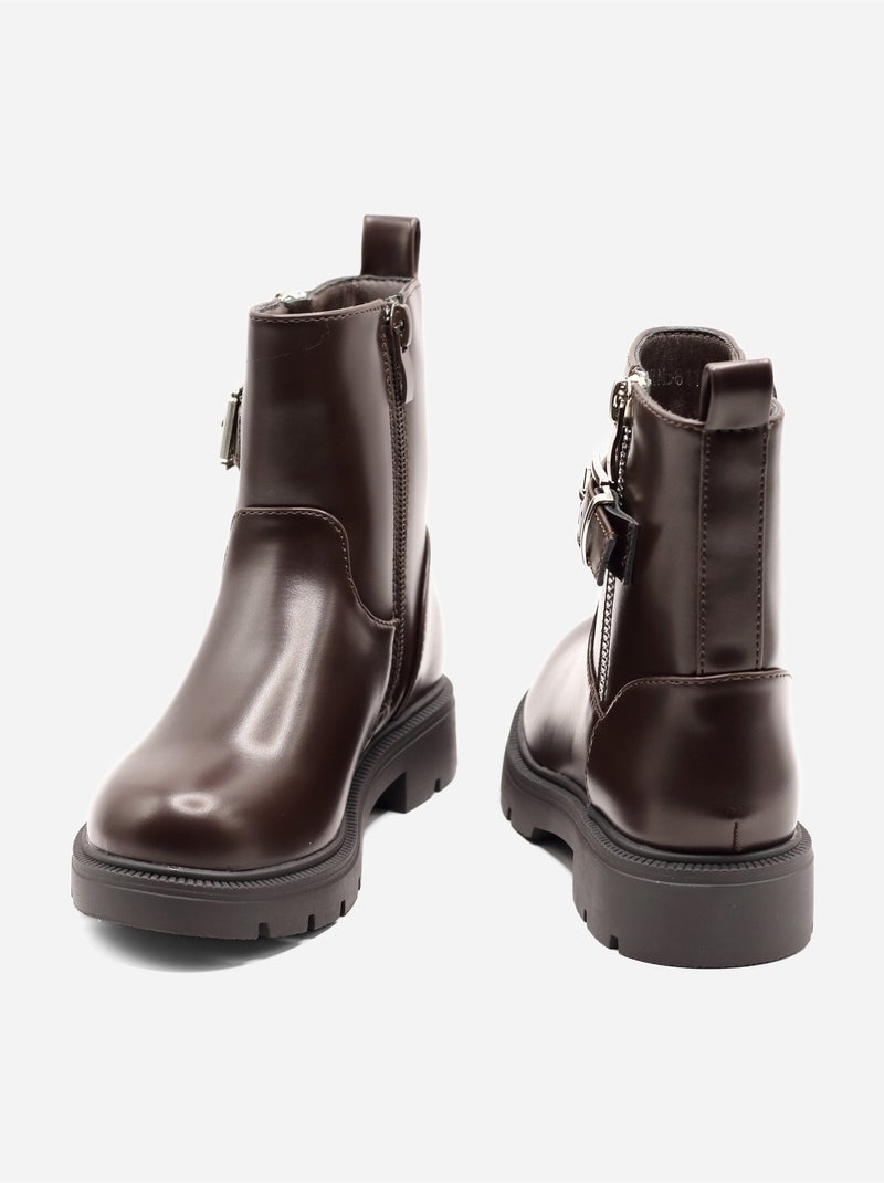 Botas de verniz Castanho - Kiabi