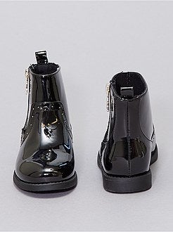 Botas de verniz com tachas - Kiabi