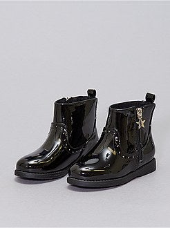 Botas de verniz com tachas - Kiabi