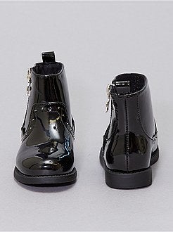 Botas de verniz com tachas - Kiabi