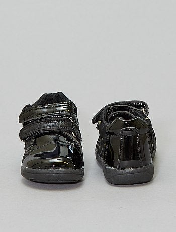 Botas de verniz com tiras de velcro - Kiabi