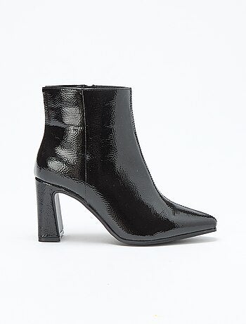 Botas de verniz lisas