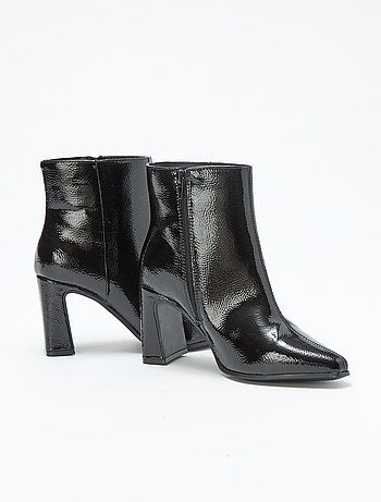 Botas de verniz lisas