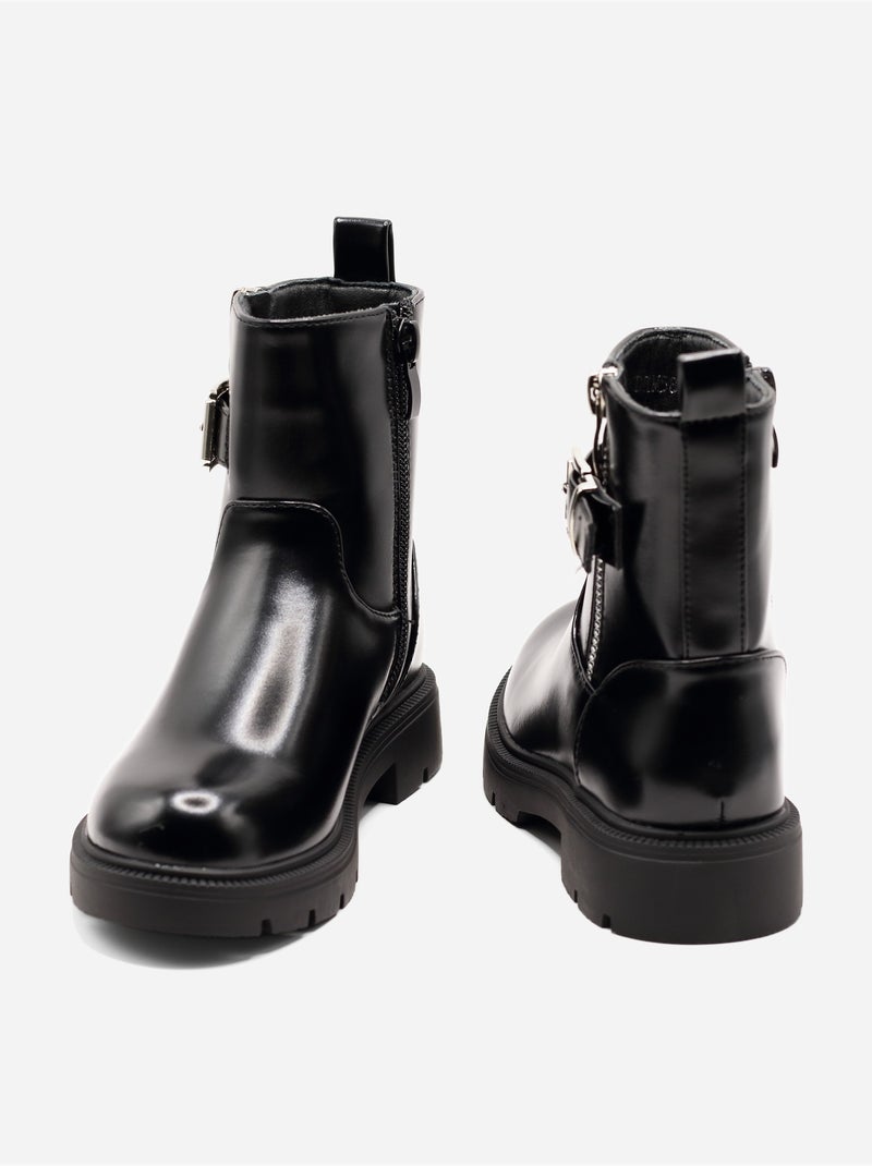 Botas de verniz Preto - Kiabi