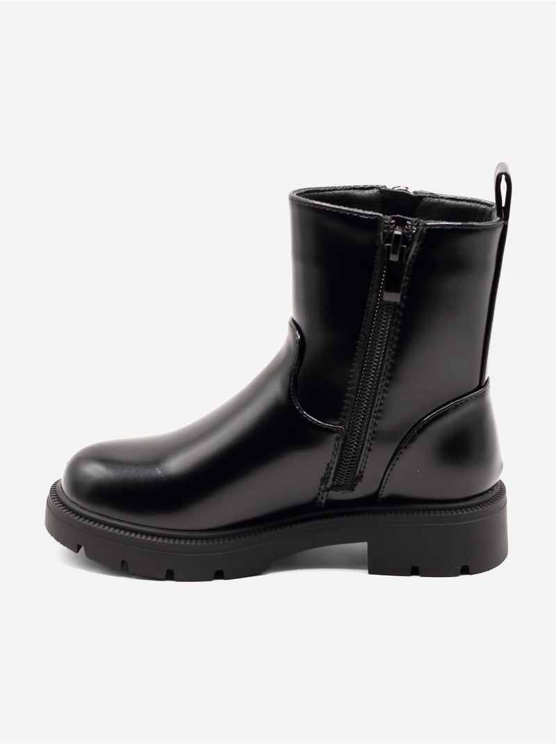 Botas de verniz Preto - Kiabi