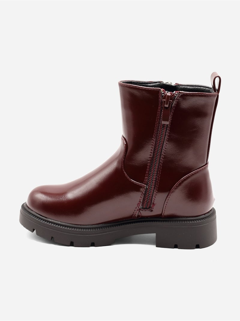 Botas de verniz Vermelho - Kiabi