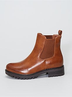 Botas dentadas estilo chelsea - Kiabi