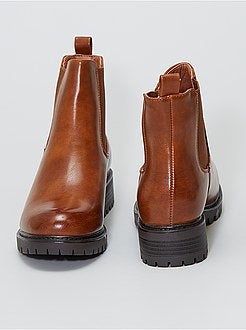 Botas dentadas estilo chelsea - Kiabi