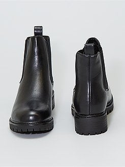 Botas dentadas estilo chelsea - Kiabi