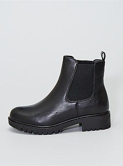 Botas dentadas estilo chelsea - Kiabi