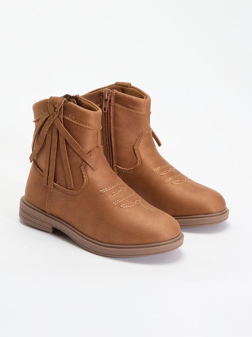 Botas efeito camurça - Kiabi Botas efeito camurça - Kiabi