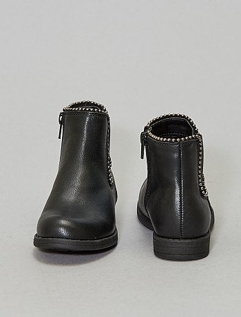 Botas elásticas brilhantes e com tachas - Kiabi