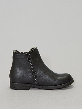 Botas elásticas brilhantes e com tachas - Kiabi