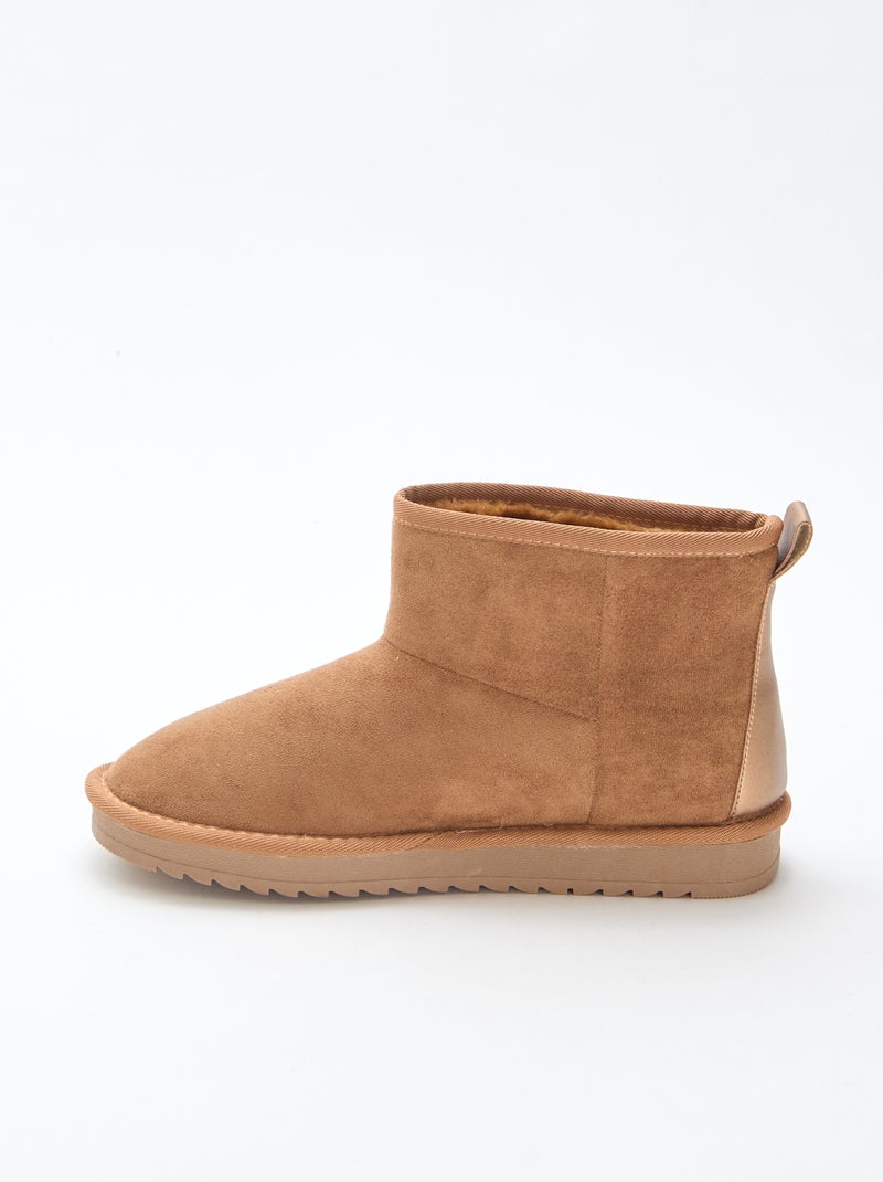 Botas em camurça Castanho - Kiabi