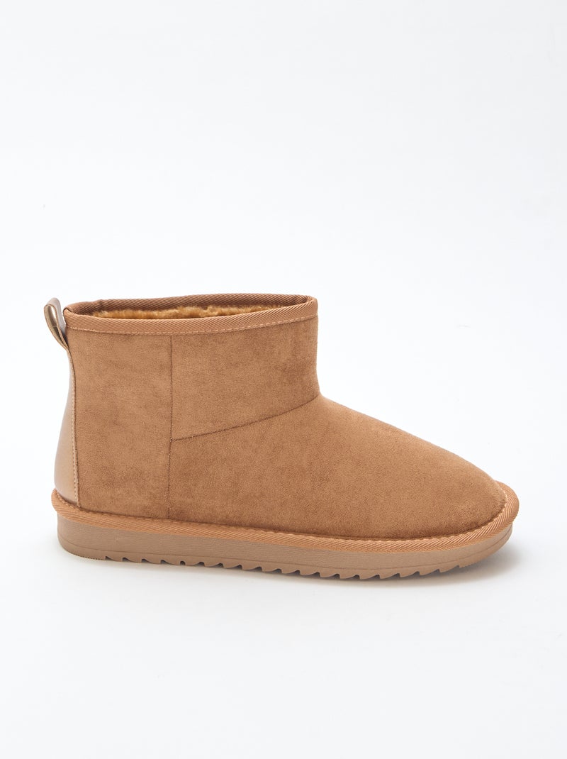 Botas em camurça Castanho - Kiabi