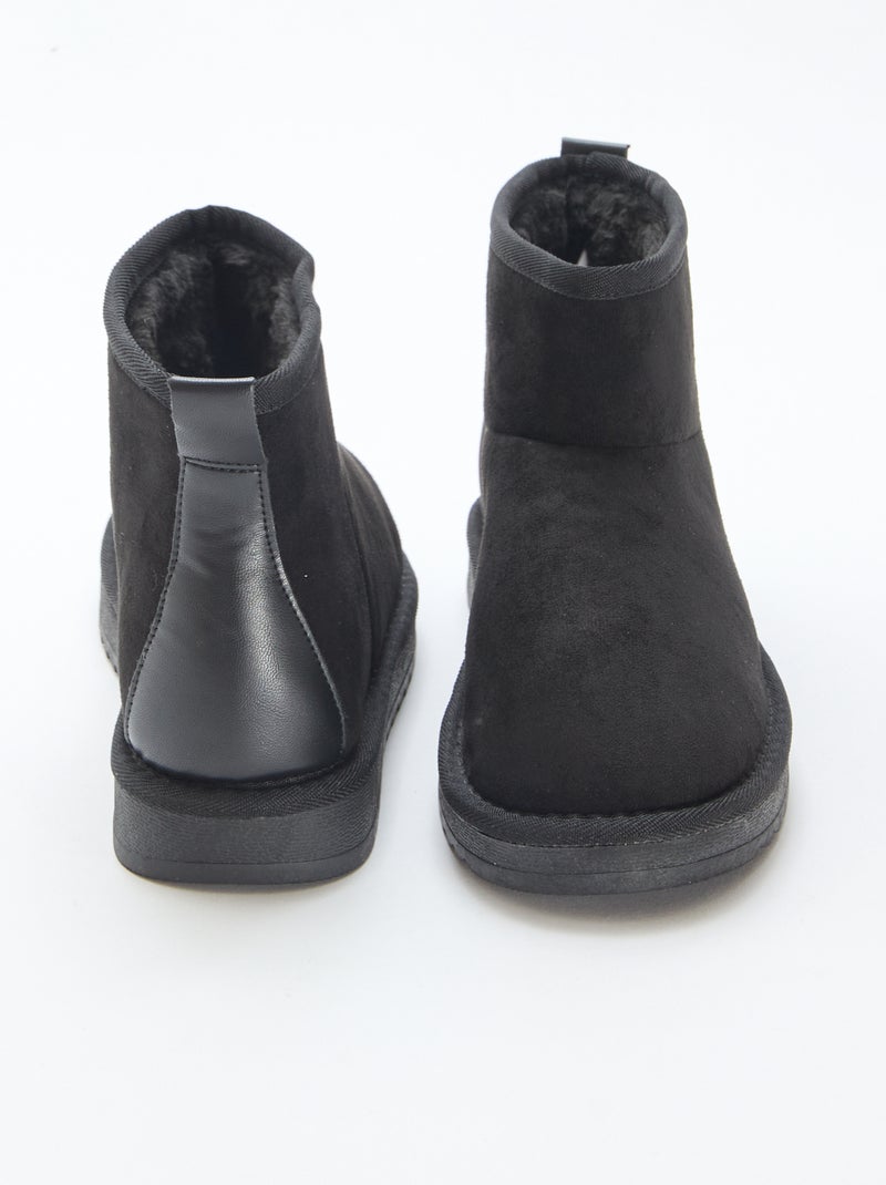 Botas em camurça Preto - Kiabi