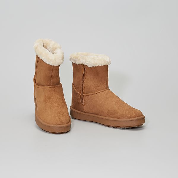 Botas Camurça Bege Forro Quadrados | Botas e Botins | Dott.pt