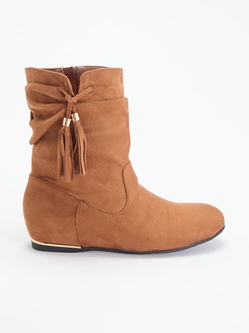 Botas em camurça sintética - Kiabi