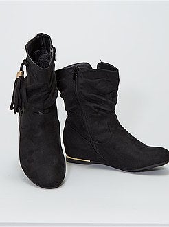 Botas em camurça sintética - Kiabi