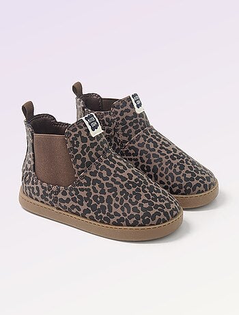 Kitchoun - Botas em imitação de pele com fole elástico