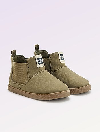 Kitchoun - Botas em imitação de pele com fole elástico