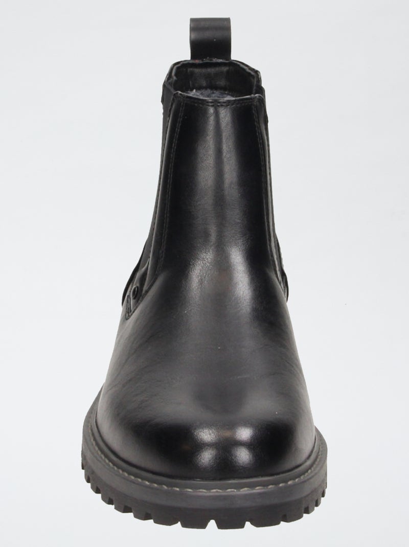 Botas em imitação de pele Preto - Kiabi