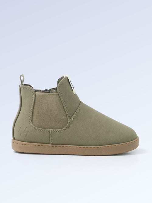 Botas em pele sintética - Motricidade 4: para andar - Kitchoun - Kiabi Botas em pele sintética - Motricidade 4: para andar - Kitchoun - Kiabi