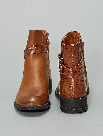 Botas em pele sintética - Kiabi