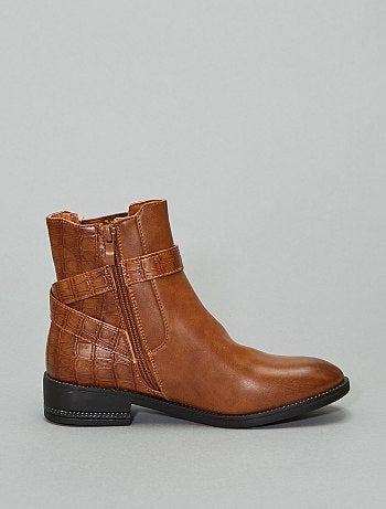 Botas em pele sintética - Kiabi