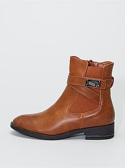 Botas em pele sintética - Kiabi