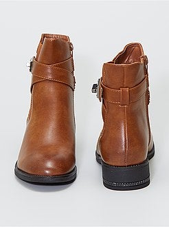 Botas em pele sintética - Kiabi