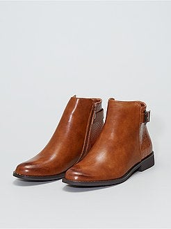 Botas em pele sintética - Kiabi