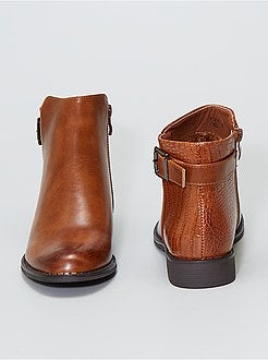 Botas em pele sintética - Kiabi