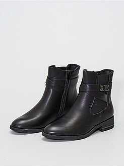 Botas em pele sintética - Kiabi