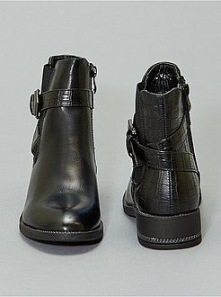 Botas em pele sintética - Kiabi