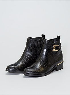 Botas em pele sintética - Kiabi