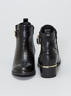 Botas em pele sintética - Kiabi