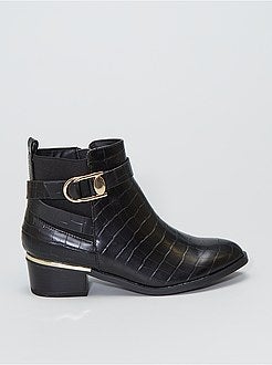 Botas em pele sintética - Kiabi